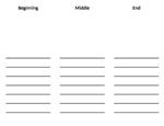 beginning middle end paper example